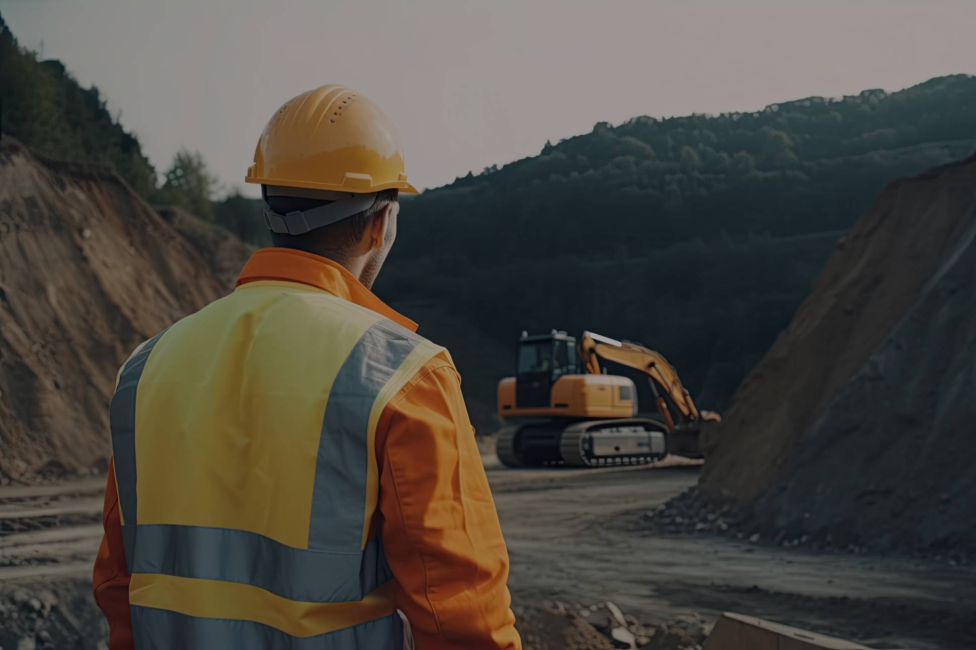 worker-from-dressed-work-clothes-observing-some-excavators-construction-site-ai-generative