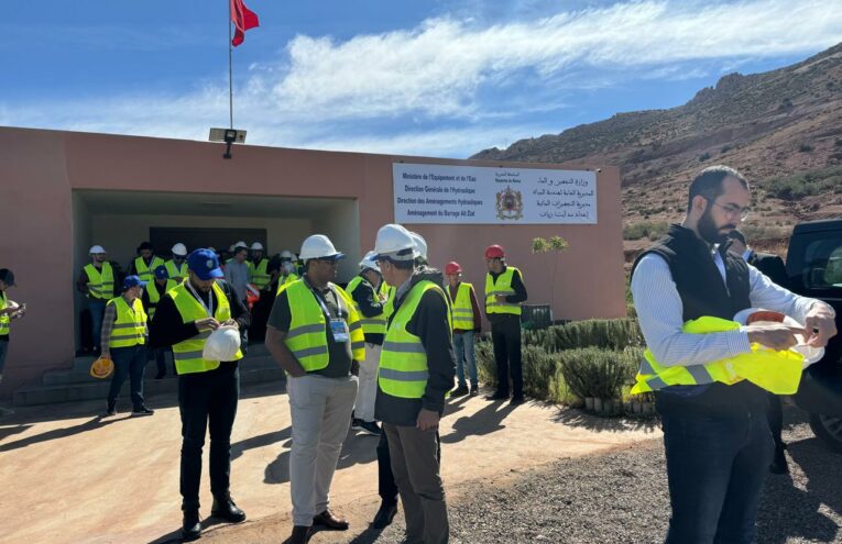 Visite chantier de construction du barrage Aït Ziat